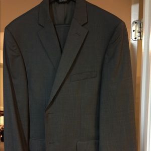 Men’s Gray Check Suit. Jos. A. Bank.